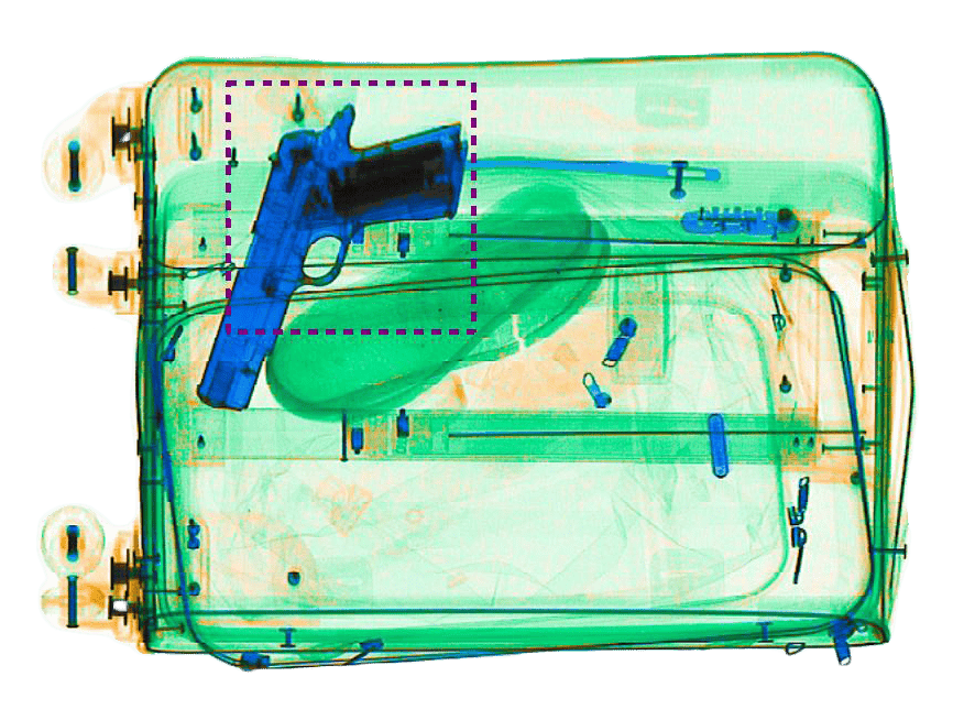 Gun in a suitcase